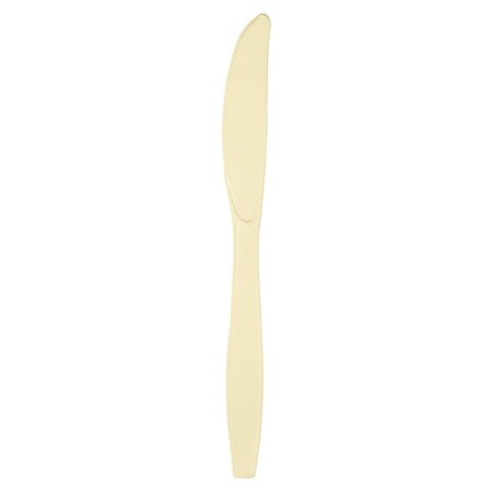 Touch Of Color Ivory Plastic Knives, 7.5", 288PK 010582